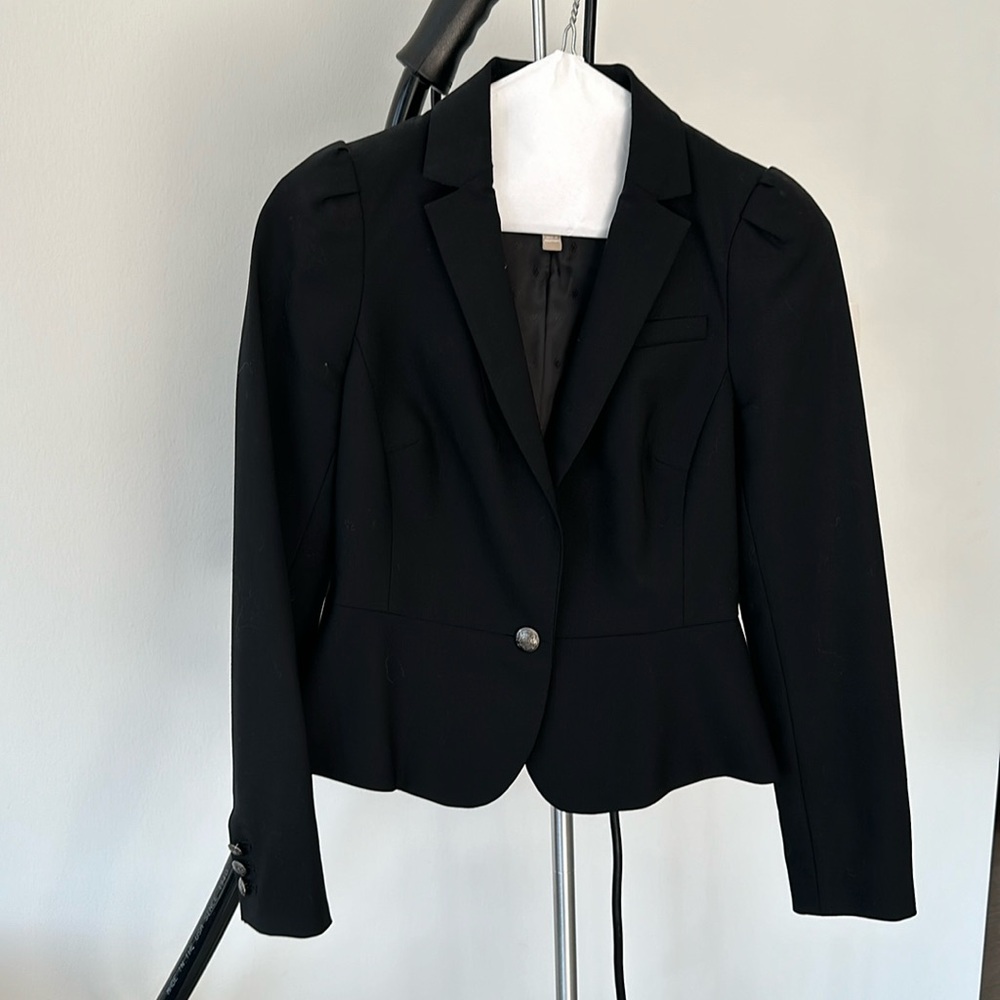 Banana Republic Suit Jacket Black 00P
